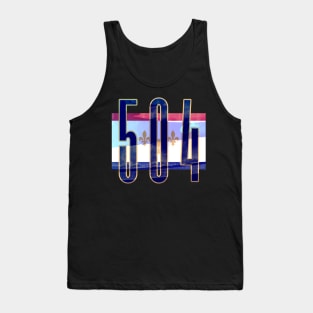 504 Blues with NOLA Flag 1 Tank Top